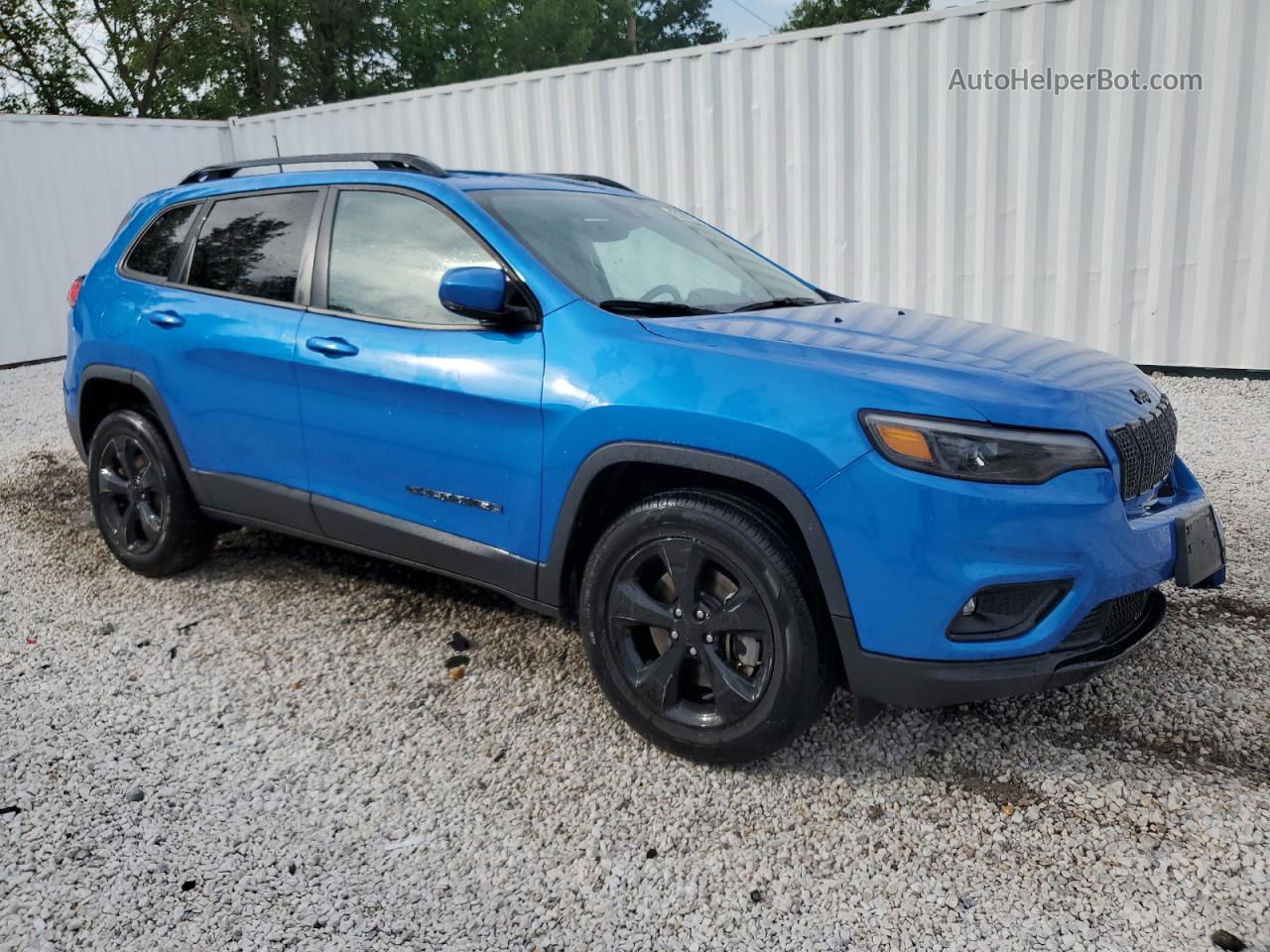 2021 Jeep Cherokee Latitude Plus Blue vin: 1C4PJMLBXMD137428