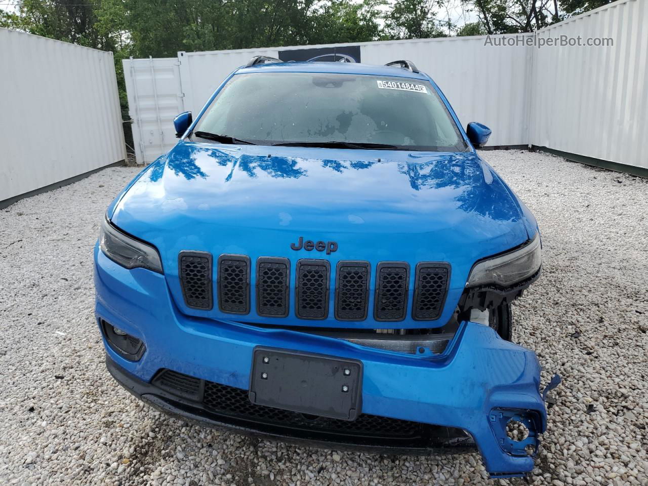 2021 Jeep Cherokee Latitude Plus Blue vin: 1C4PJMLBXMD137428