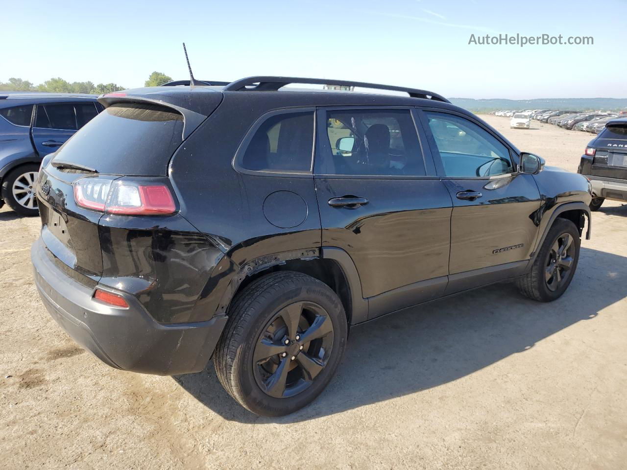 2021 Jeep Cherokee Latitude Plus Black vin: 1C4PJMLBXMD233186