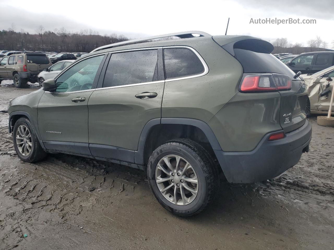 2019 Jeep Cherokee Latitude Plus Зеленый vin: 1C4PJMLN2KD307045