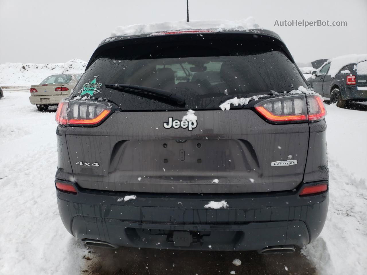 2019 Jeep Cherokee Latitude Plus Gray vin: 1C4PJMLN5KD142642