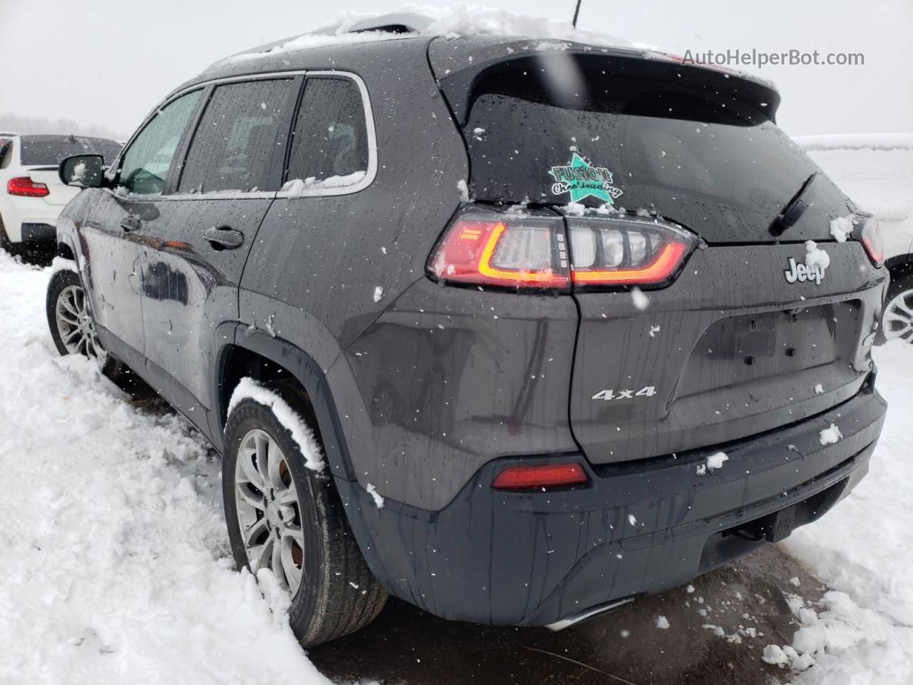 2019 Jeep Cherokee Latitude Plus Gray vin: 1C4PJMLN5KD142642