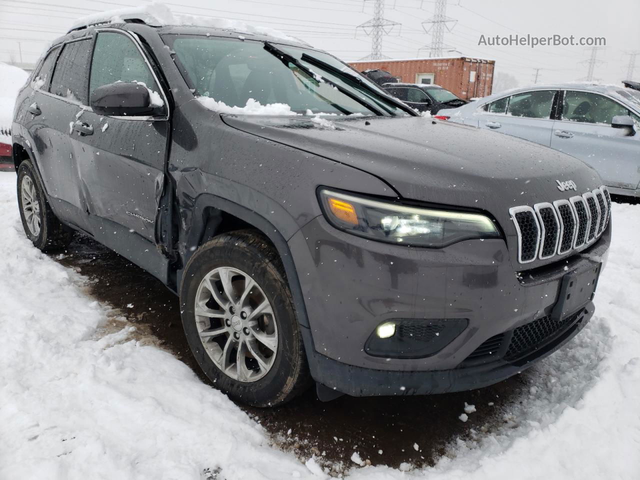 2019 Jeep Cherokee Latitude Plus Серый vin: 1C4PJMLN5KD142642