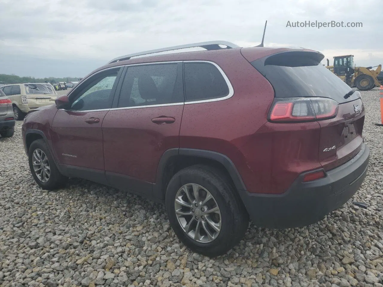 2019 Jeep Cherokee Latitude Plus Бордовый vin: 1C4PJMLN6KD356040