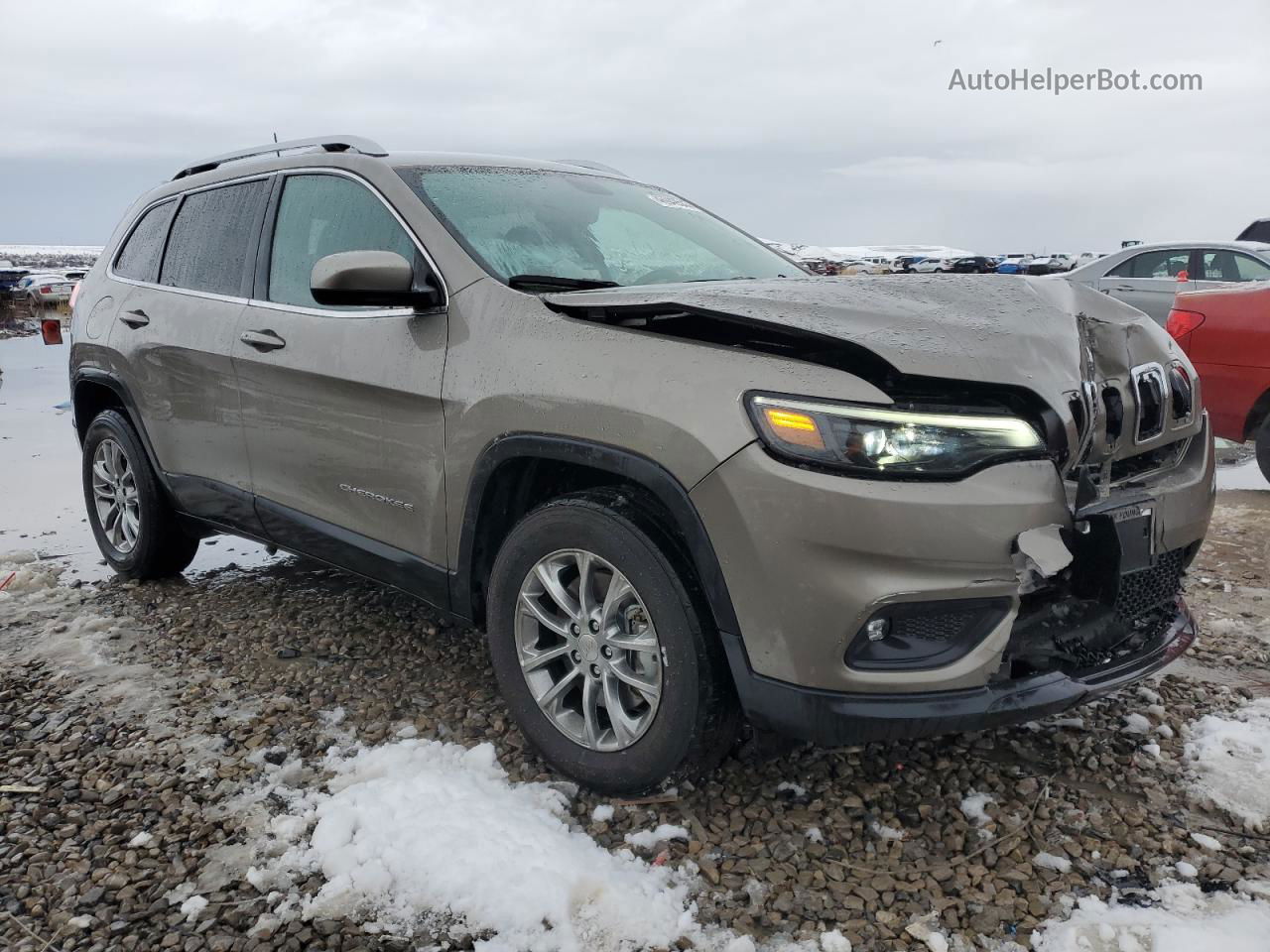 2019 Jeep Cherokee Latitude Plus Brown vin: 1C4PJMLN9KD162988