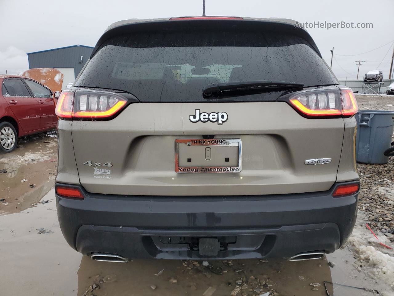 2019 Jeep Cherokee Latitude Plus Brown vin: 1C4PJMLN9KD162988