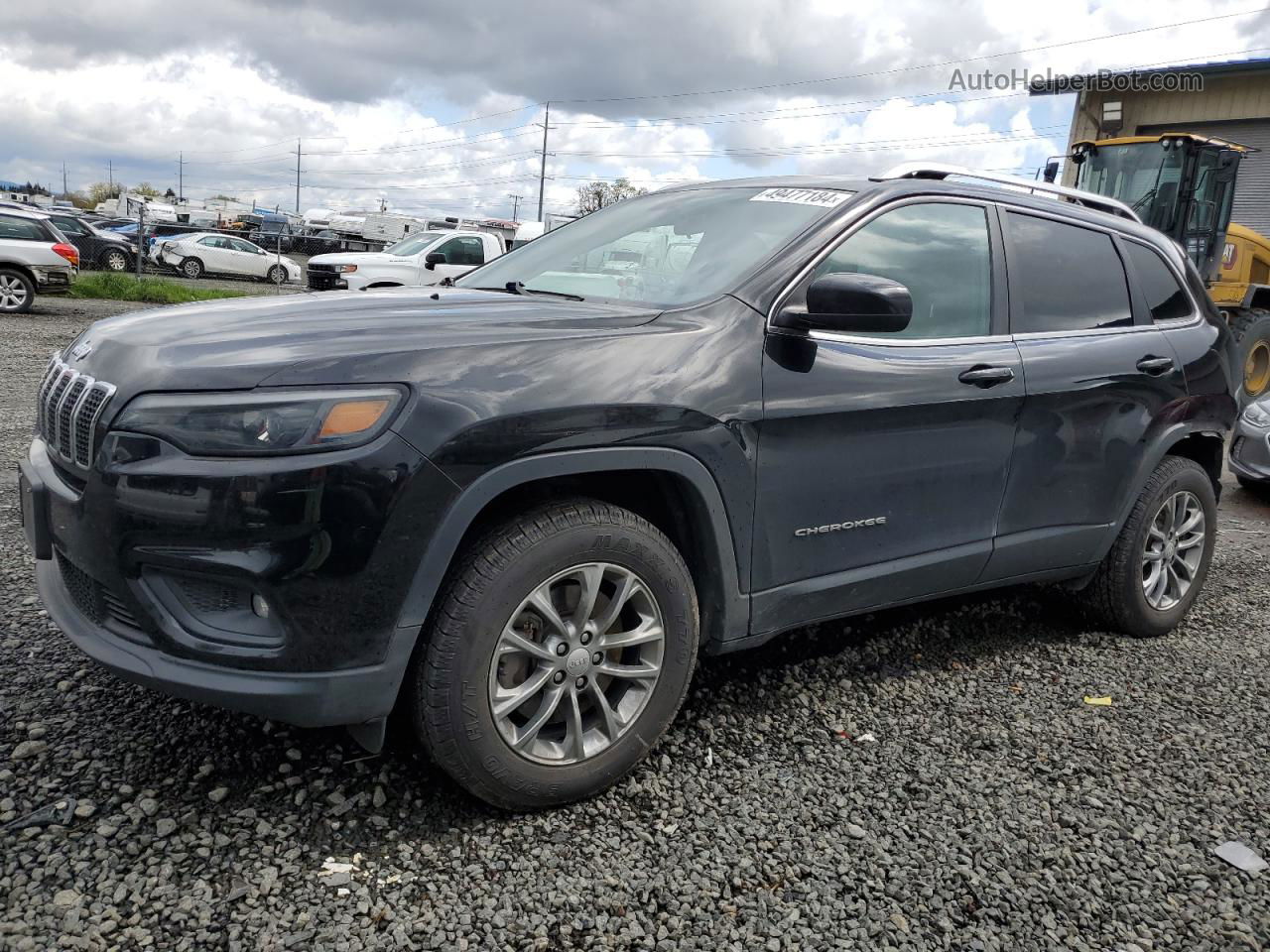 2019 Jeep Cherokee Latitude Plus Black vin: 1C4PJMLX1KD211750