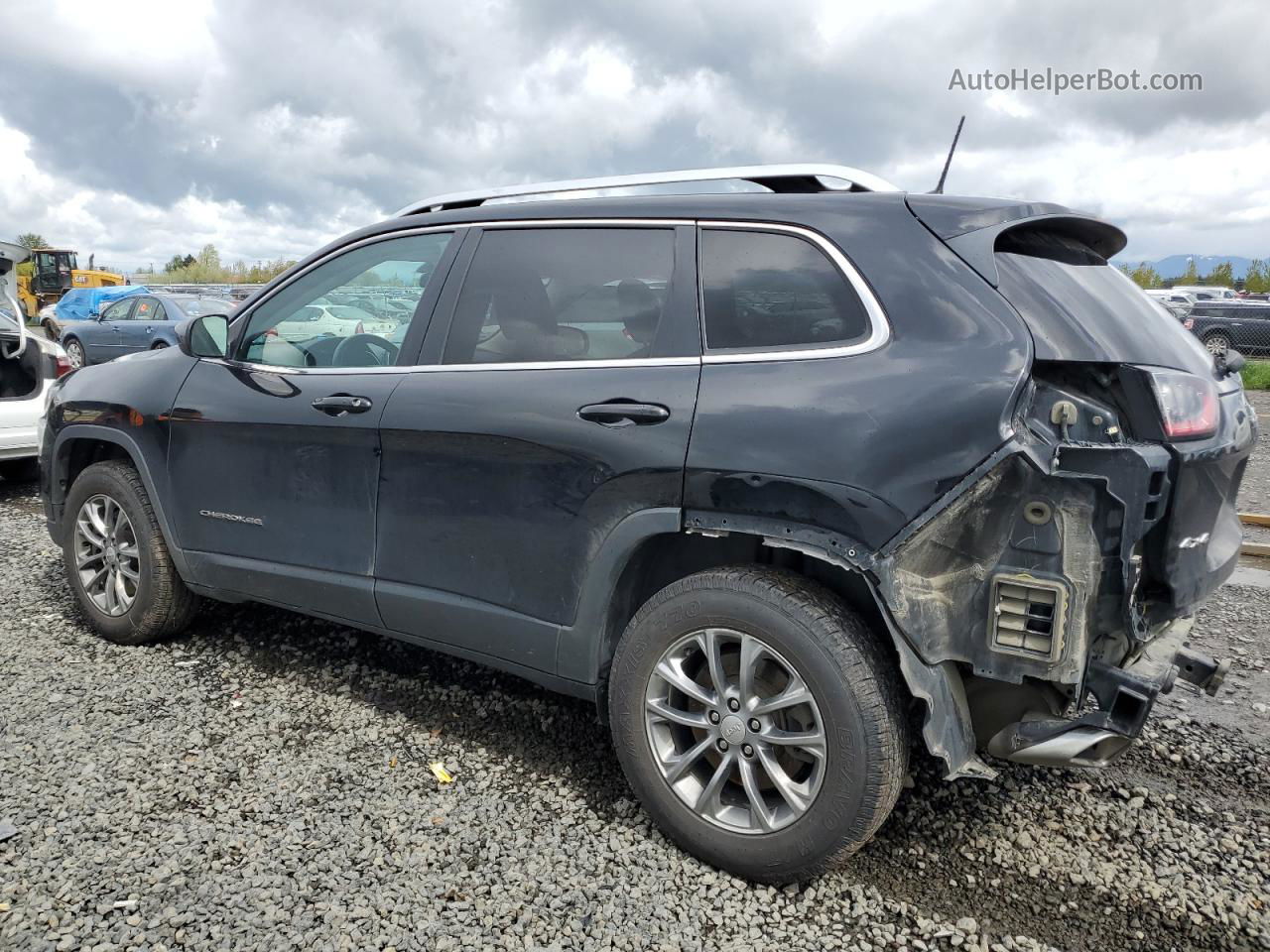 2019 Jeep Cherokee Latitude Plus Black vin: 1C4PJMLX1KD211750