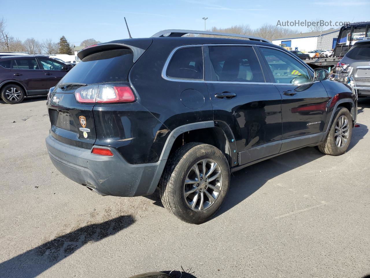 2019 Jeep Cherokee Latitude Plus Black vin: 1C4PJMLX1KD245641