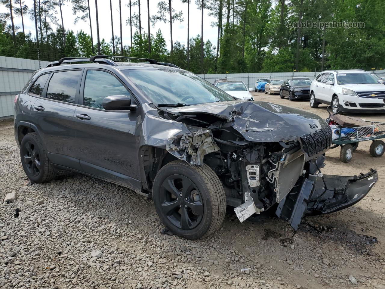 2019 Jeep Cherokee Latitude Plus Угольный vin: 1C4PJMLX1KD417280