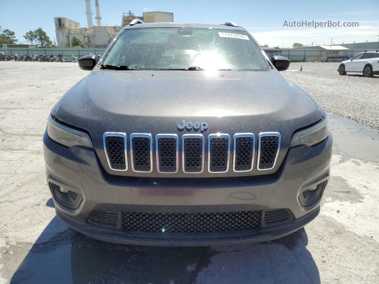 2019 Jeep Cherokee Latitude Plus Gray vin: 1C4PJMLX1KD488916