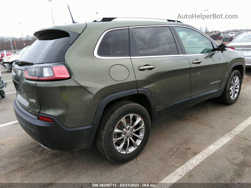 2019 Jeep Cherokee Latitude Plus Зеленый vin: 1C4PJMLX3KD156007