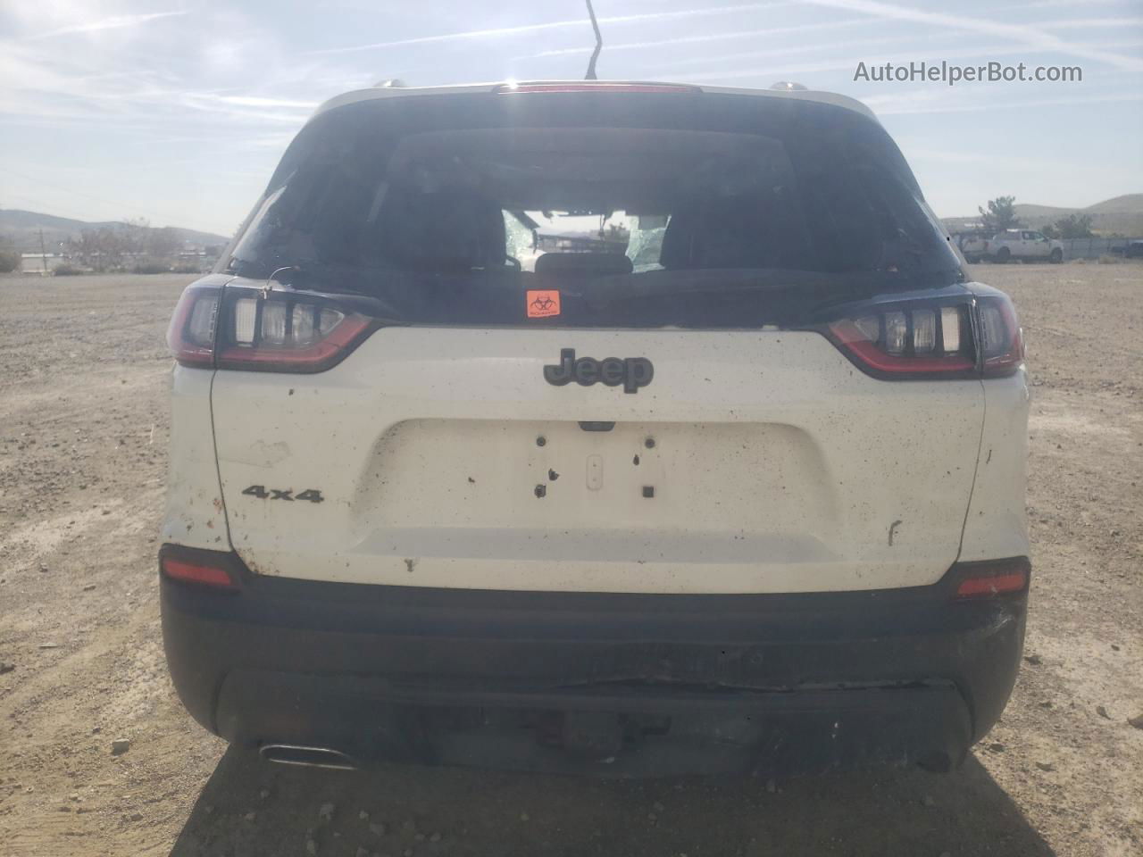 2019 Jeep Cherokee Latitude Plus White vin: 1C4PJMLX3KD306844