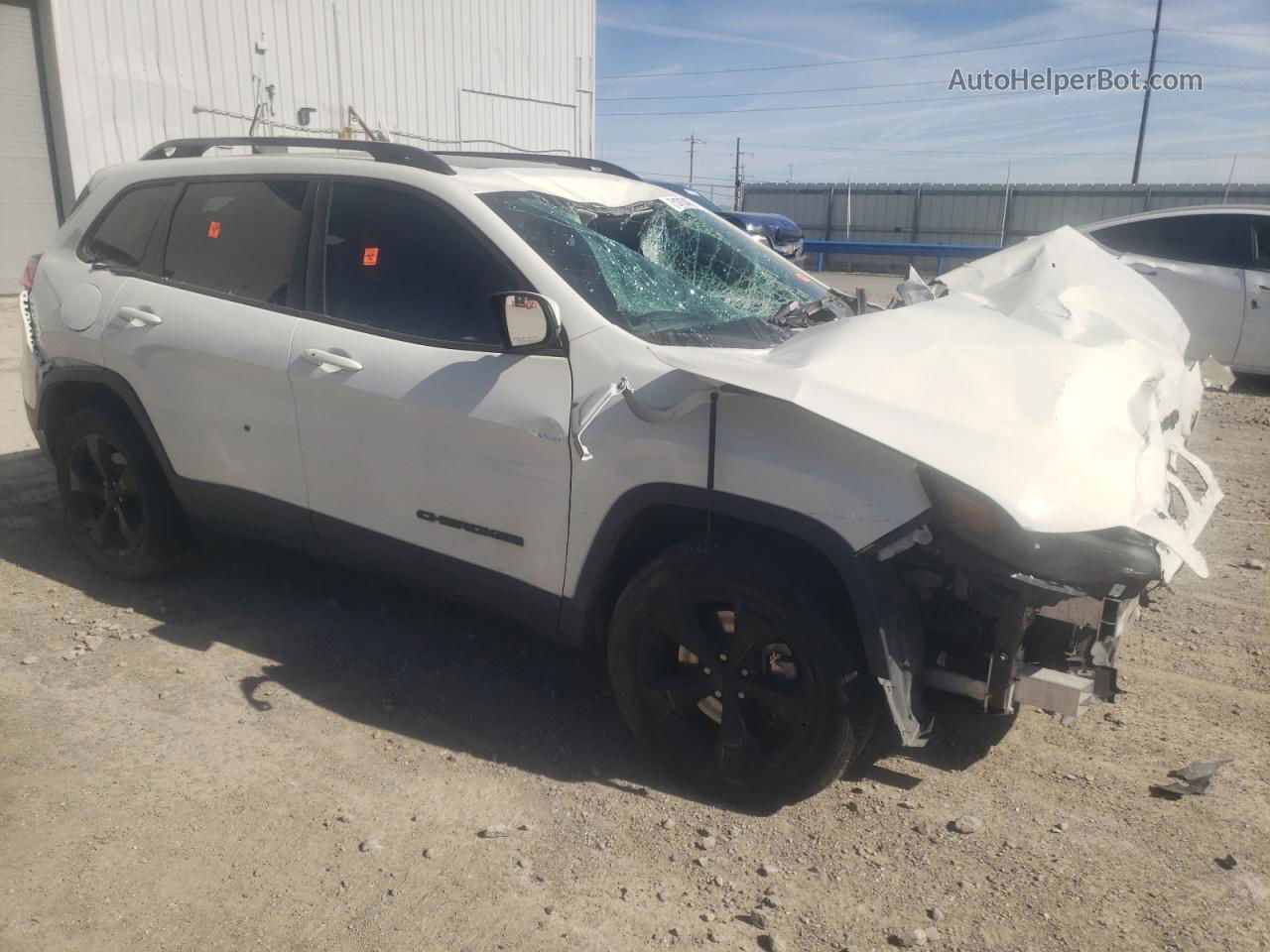 2019 Jeep Cherokee Latitude Plus White vin: 1C4PJMLX3KD306844