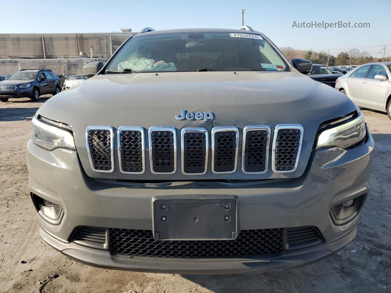 2019 Jeep Cherokee Latitude Plus Серый vin: 1C4PJMLX3KD483958