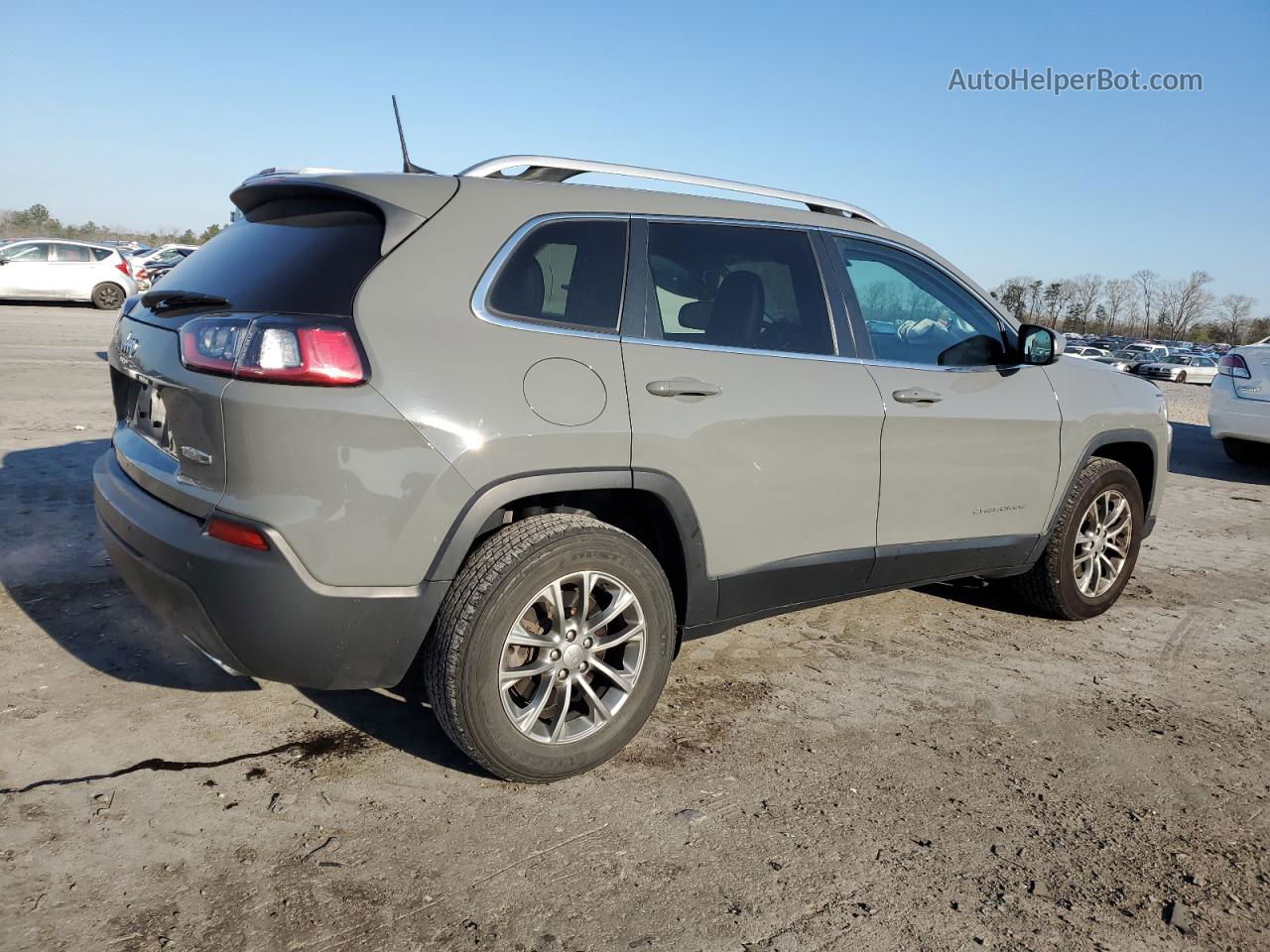 2019 Jeep Cherokee Latitude Plus Серый vin: 1C4PJMLX3KD483958