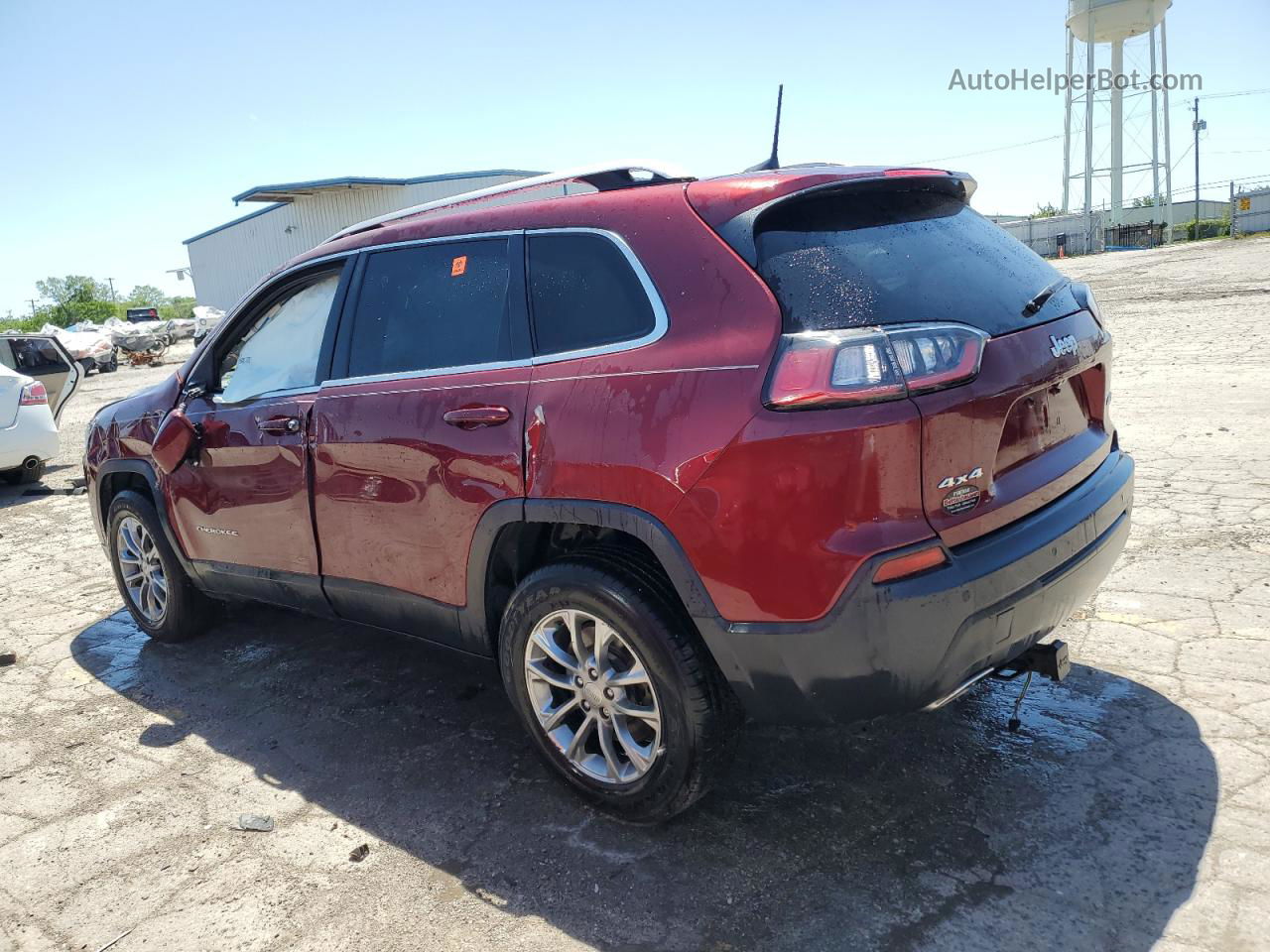 2019 Jeep Cherokee Latitude Plus Burgundy vin: 1C4PJMLX4KD223858