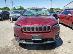 2019 Jeep Cherokee Latitude Plus Burgundy vin: 1C4PJMLX4KD223858