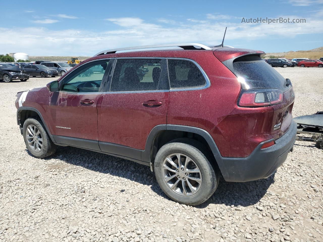 2019 Jeep Cherokee Latitude Plus Бордовый vin: 1C4PJMLX5KD132470