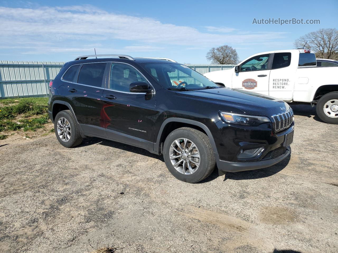 2019 Jeep Cherokee Latitude Plus Черный vin: 1C4PJMLX5KD343670