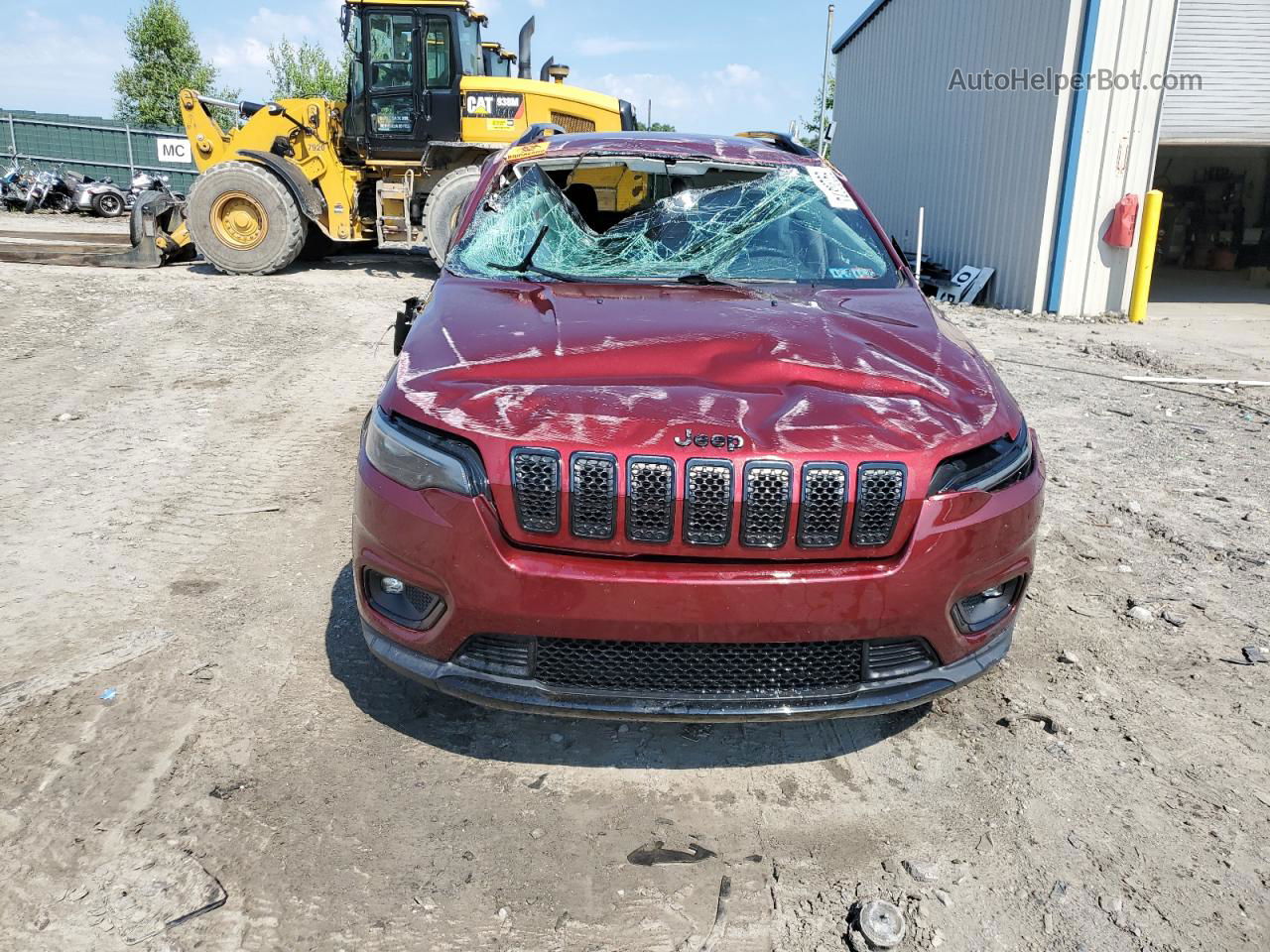 2019 Jeep Cherokee Latitude Plus Maroon vin: 1C4PJMLX6KD413516