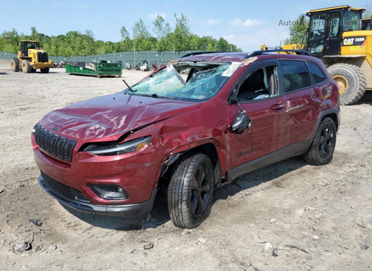 2019 Jeep Cherokee Latitude Plus Maroon vin: 1C4PJMLX6KD413516