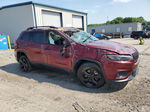 2019 Jeep Cherokee Latitude Plus Maroon vin: 1C4PJMLX6KD413516