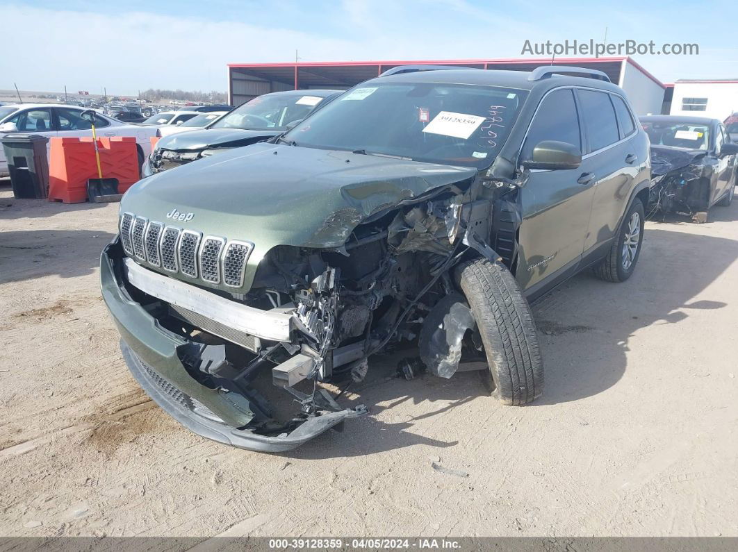 2019 Jeep Cherokee Latitude Plus 4x4 Green vin: 1C4PJMLX8KD102461