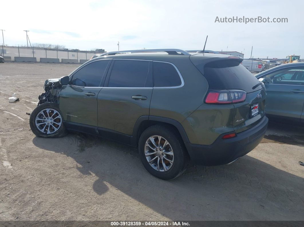 2019 Jeep Cherokee Latitude Plus 4x4 Green vin: 1C4PJMLX8KD102461