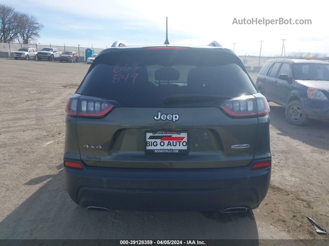 2019 Jeep Cherokee Latitude Plus 4x4 Green vin: 1C4PJMLX8KD102461