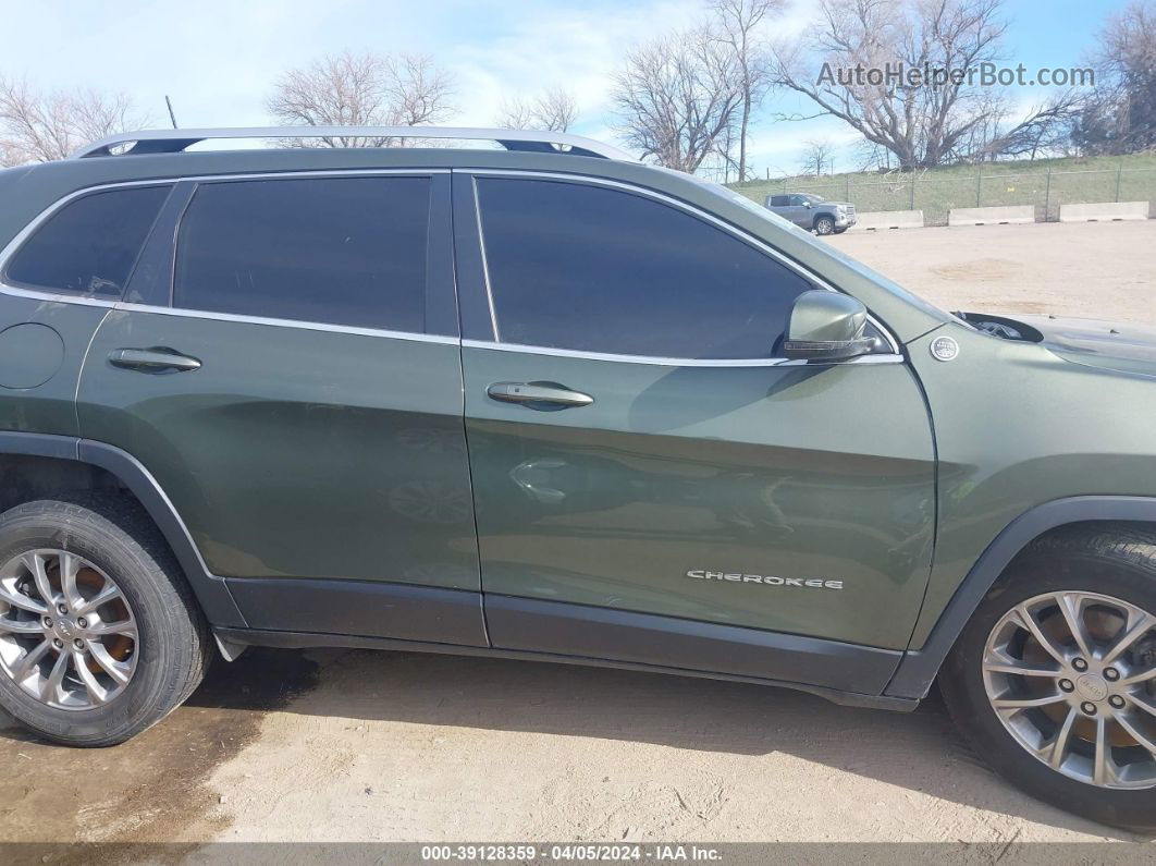 2019 Jeep Cherokee Latitude Plus 4x4 Green vin: 1C4PJMLX8KD102461