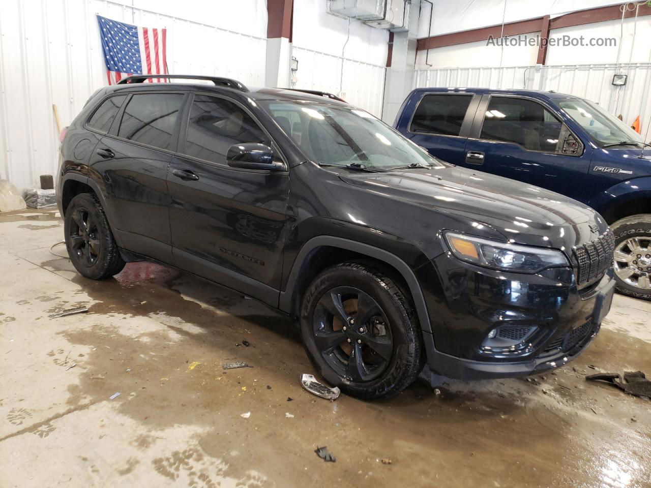 2019 Jeep Cherokee Latitude Plus Black vin: 1C4PJMLX8KD421567