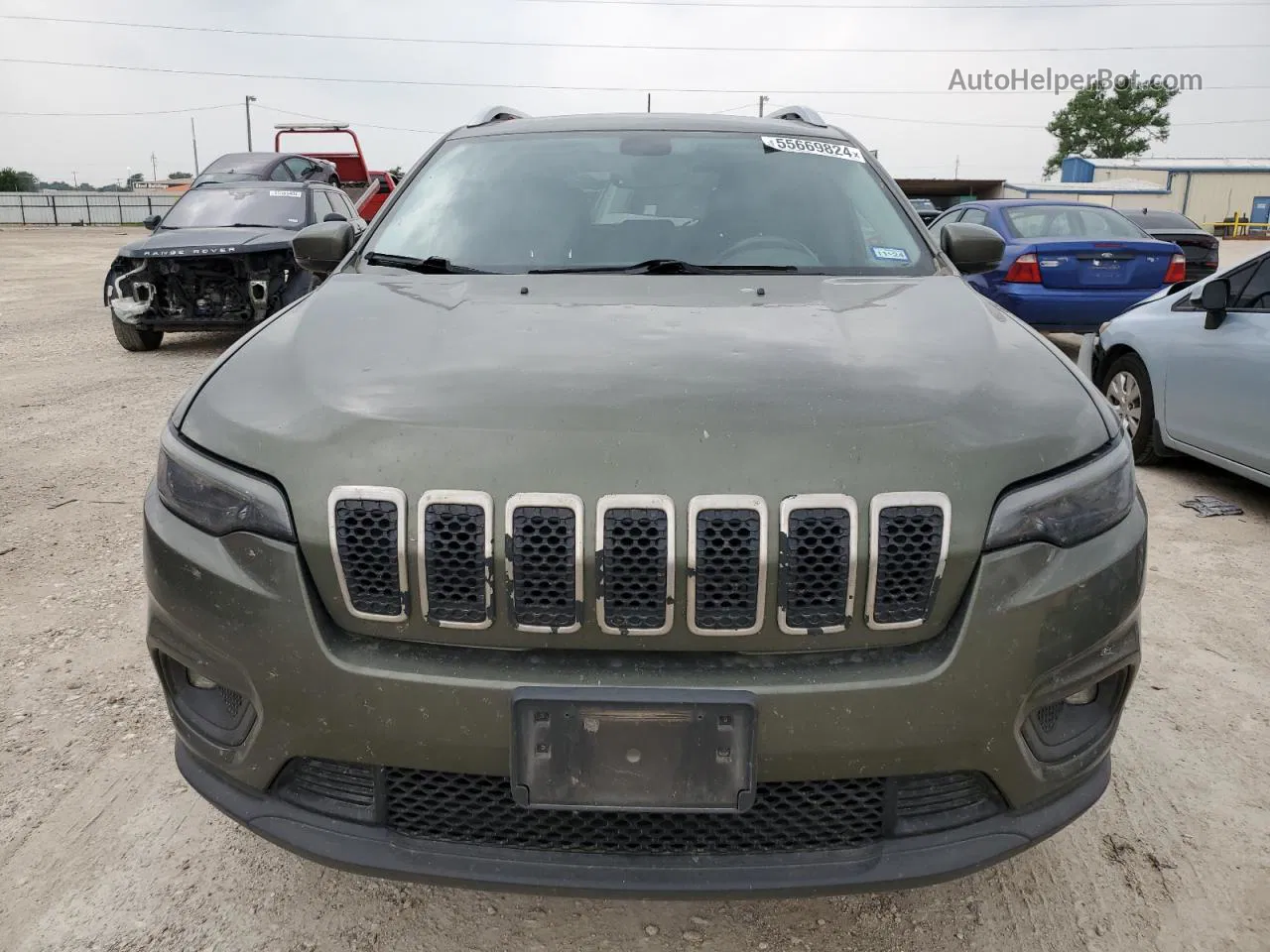 2019 Jeep Cherokee Latitude Plus Green vin: 1C4PJMLX9KD113145