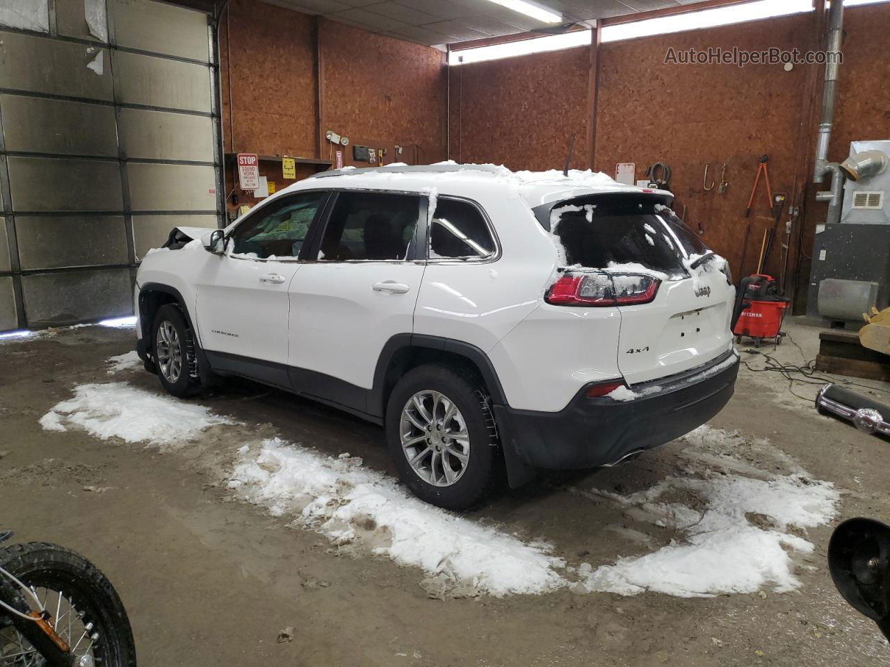 2019 Jeep Cherokee Latitude Plus White vin: 1C4PJMLX9KD224018