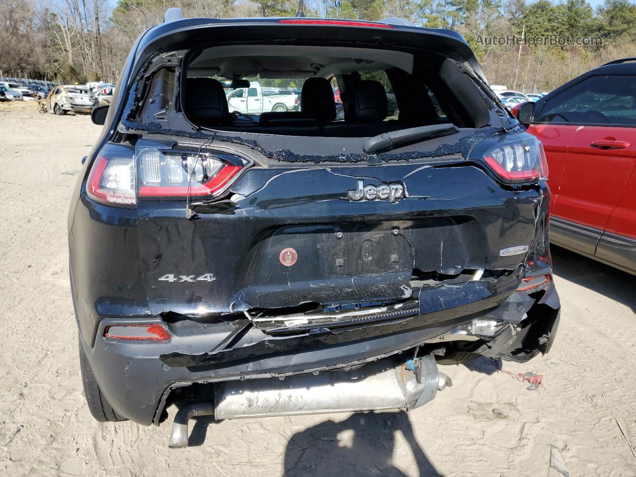 2019 Jeep Cherokee Latitude Plus Black vin: 1C4PJMLXXKD453517