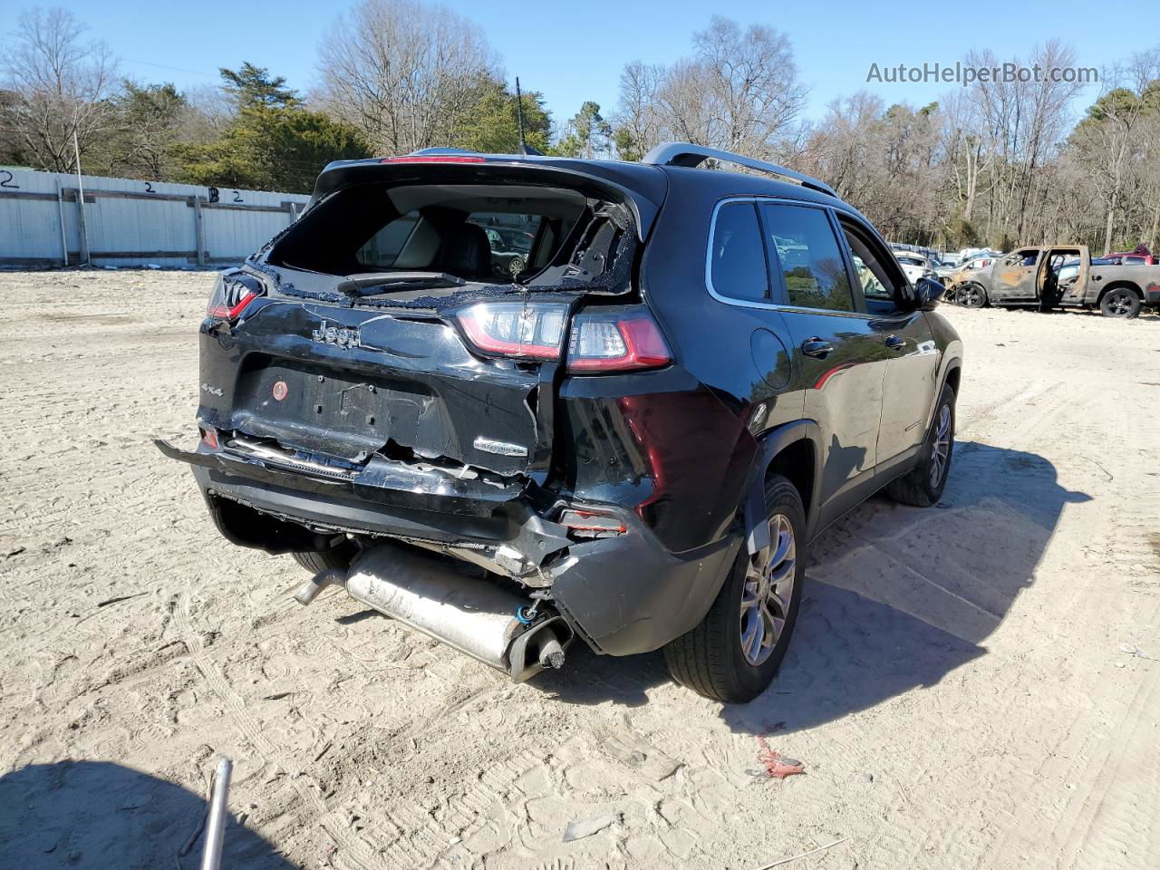 2019 Jeep Cherokee Latitude Plus Черный vin: 1C4PJMLXXKD453517