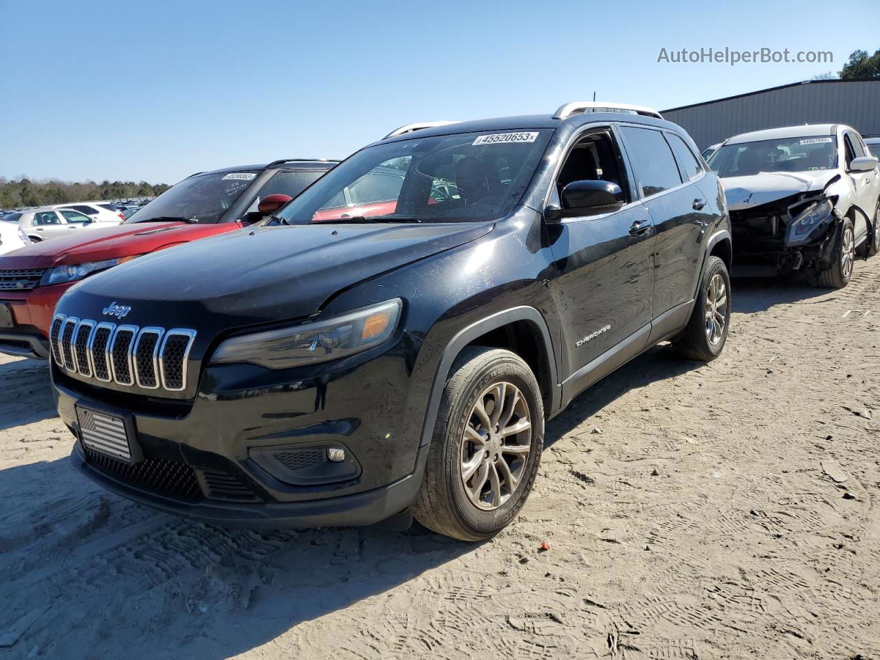 2019 Jeep Cherokee Latitude Plus Black vin: 1C4PJMLXXKD453517