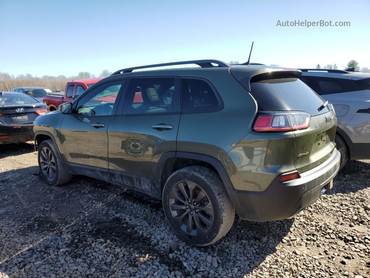 2021 Jeep Cherokee Latitude Lux Green vin: 1C4PJMMN6MD160715