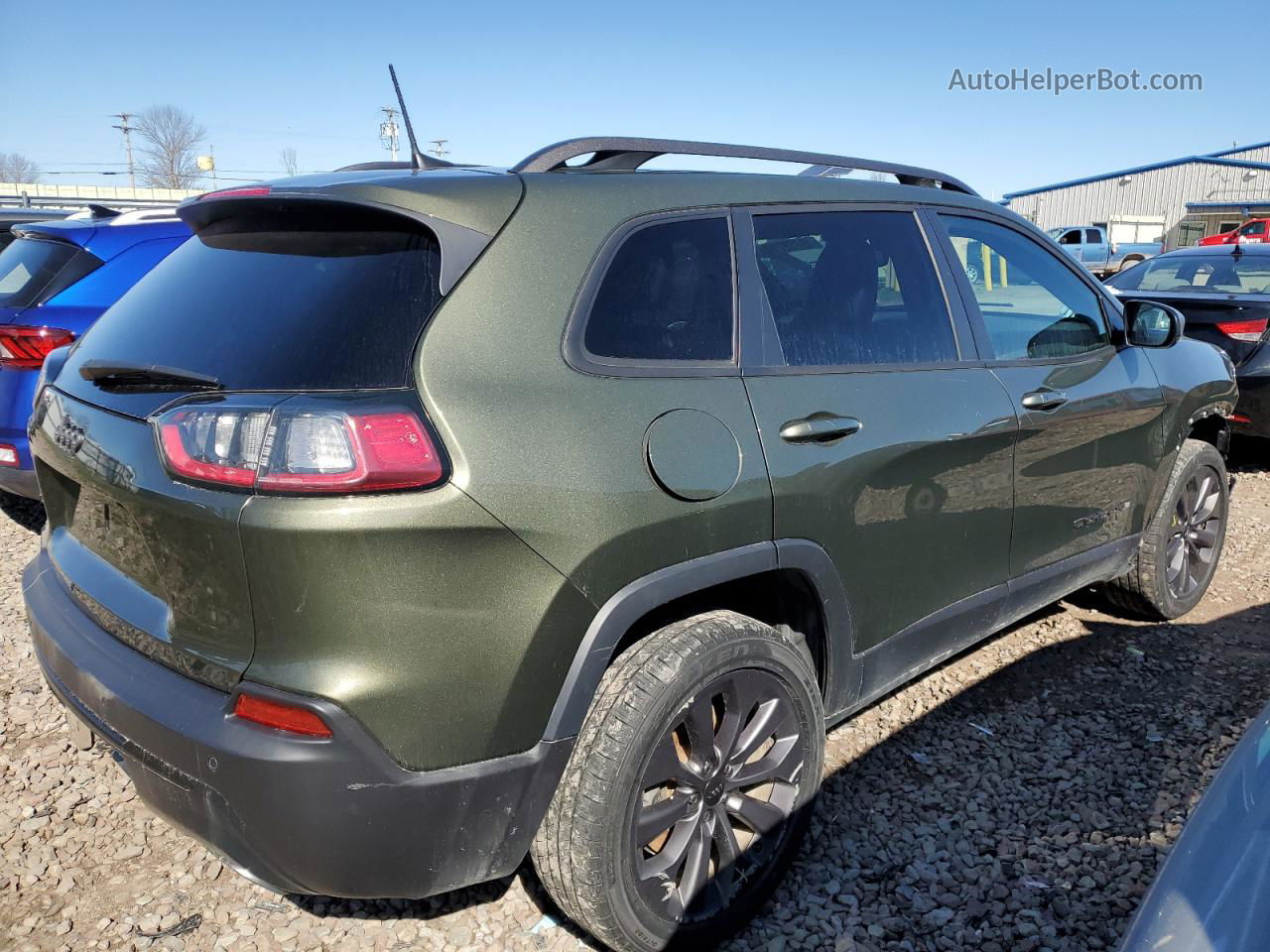 2021 Jeep Cherokee Latitude Lux Green vin: 1C4PJMMN6MD160715