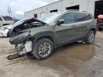 2021 Jeep Cherokee Latitude Lux Зеленый vin: 1C4PJMMX0MD110779