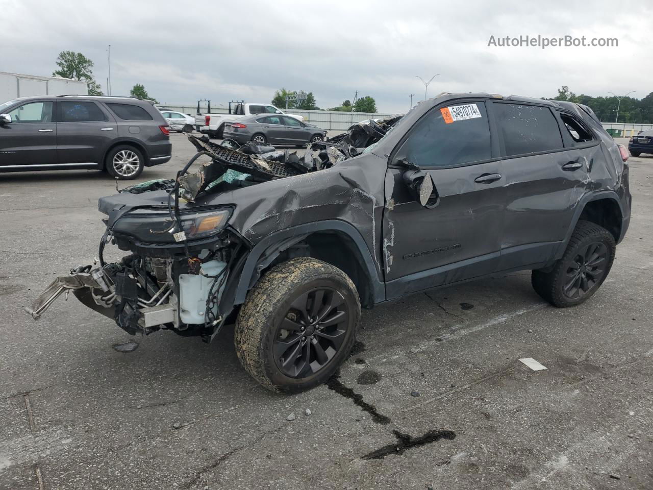 2021 Jeep Cherokee Latitude Lux Серый vin: 1C4PJMMX0MD174417