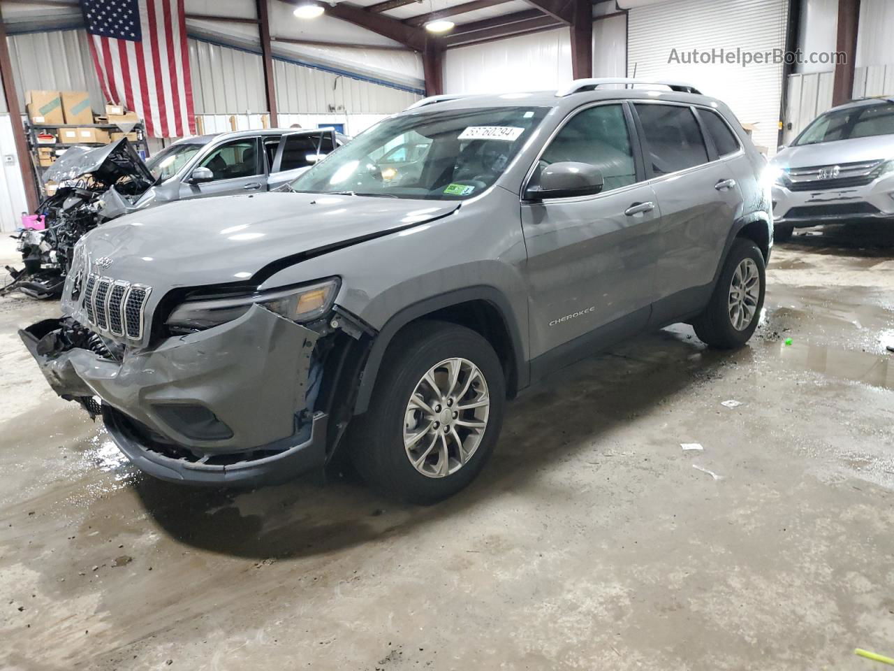 2021 Jeep Cherokee Latitude Lux Gray vin: 1C4PJMMX2MD145159