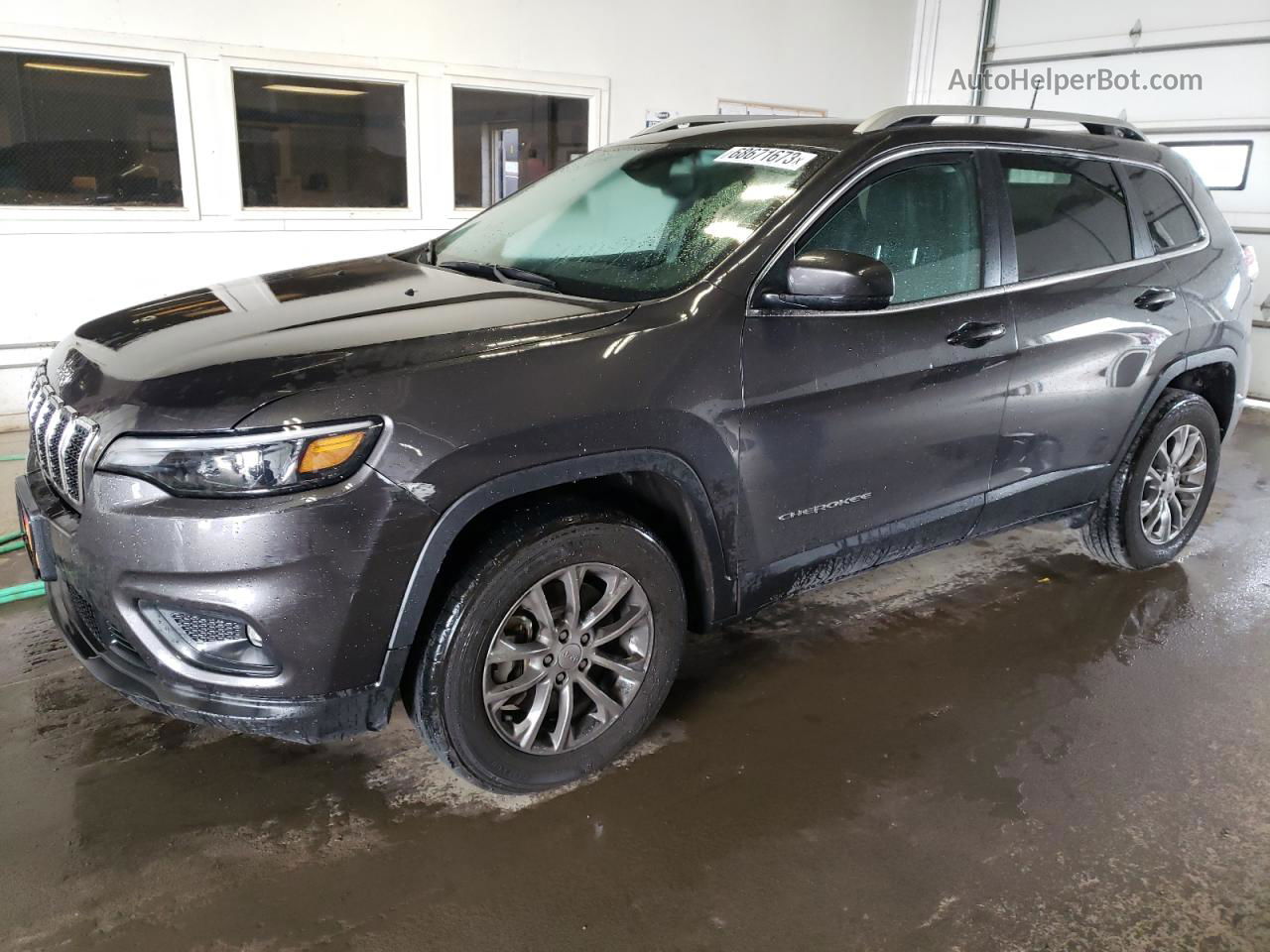 2021 Jeep Cherokee Latitude Lux Gray vin: 1C4PJMMX2MD197004