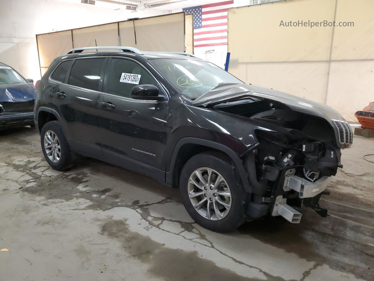 2021 Jeep Cherokee Latitude Lux Черный vin: 1C4PJMMX2MD236576