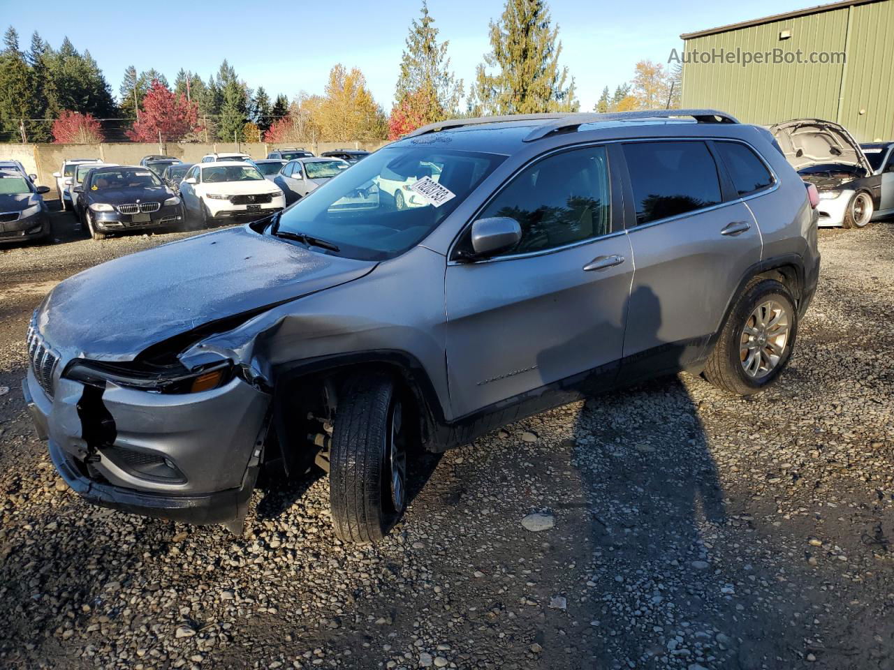 2021 Jeep Cherokee Latitude Lux Silver vin: 1C4PJMMX3MD145025