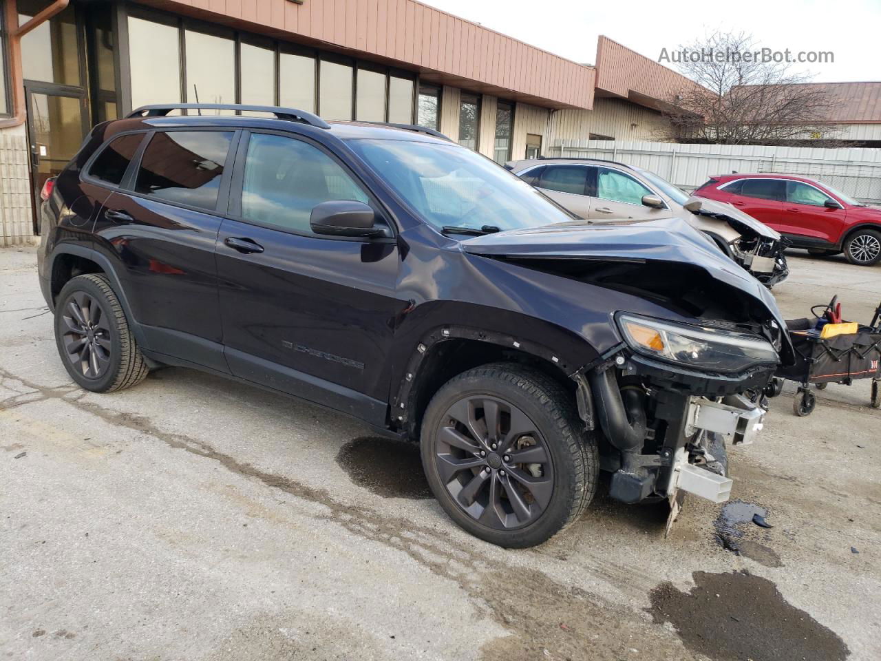 2021 Jeep Cherokee Latitude Lux Purple vin: 1C4PJMMX3MD207197