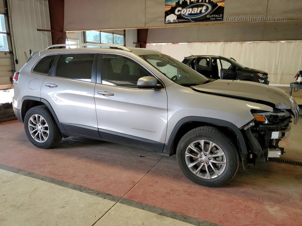 2021 Jeep Cherokee Latitude Lux Silver vin: 1C4PJMMX4MD128914