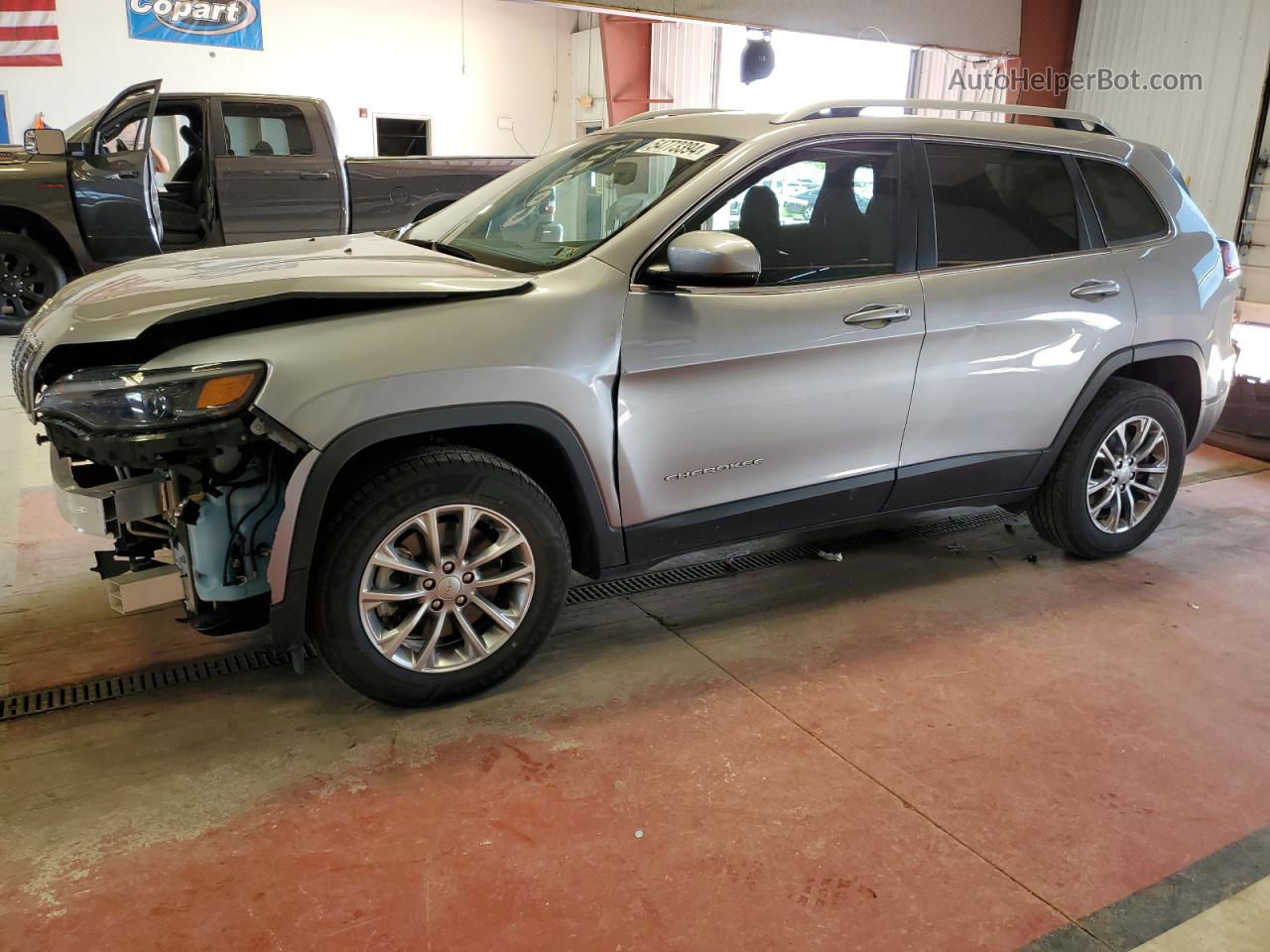 2021 Jeep Cherokee Latitude Lux Silver vin: 1C4PJMMX4MD128914