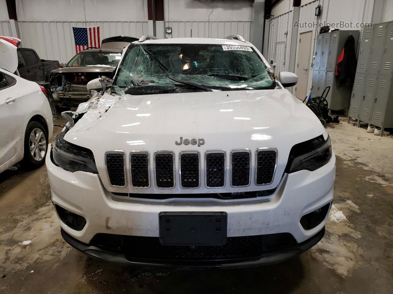 2021 Jeep Cherokee Latitude Lux White vin: 1C4PJMMX4MD240564