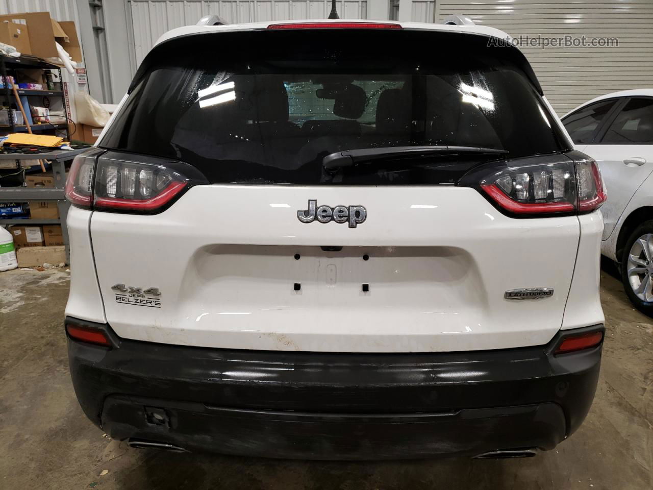 2021 Jeep Cherokee Latitude Lux White vin: 1C4PJMMX4MD240564